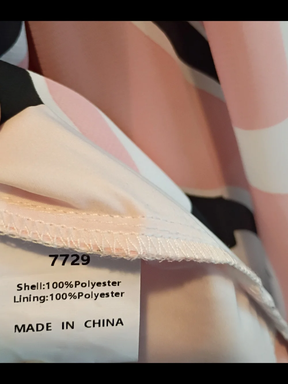 Women’s Pink, Black & White Abstract Button-Front Shirt